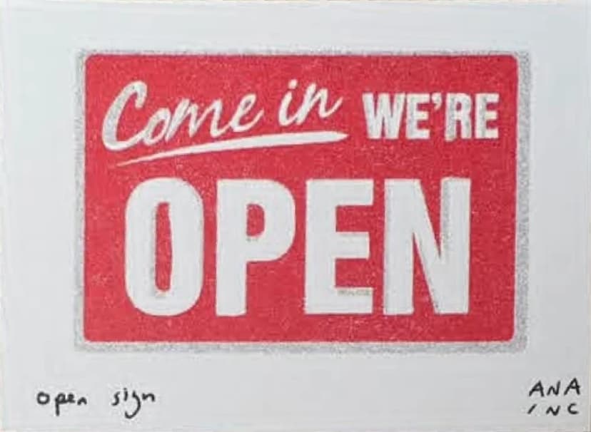 Open Sign