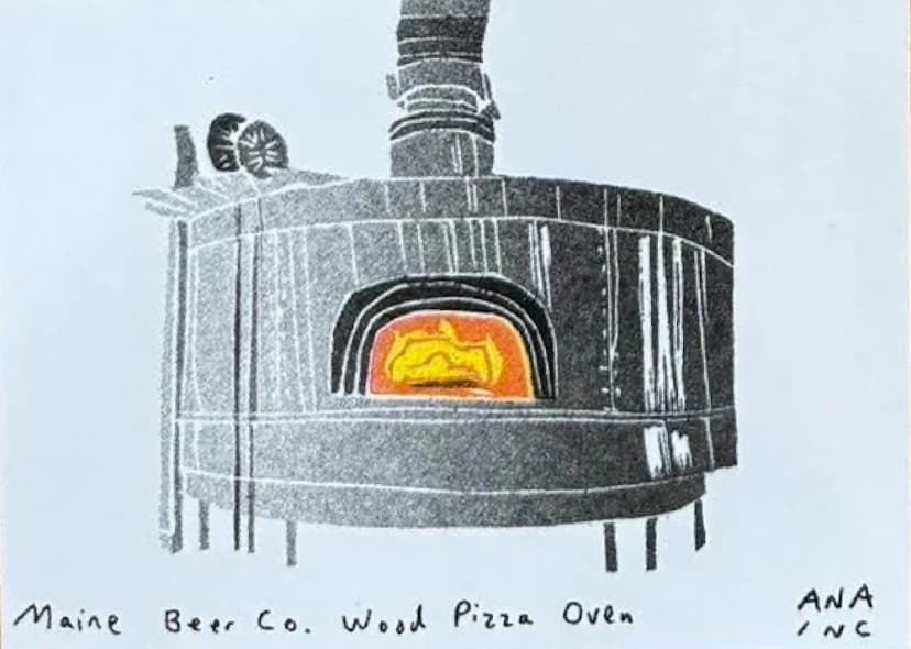 Maine Beer Co Wood Pizza Oven