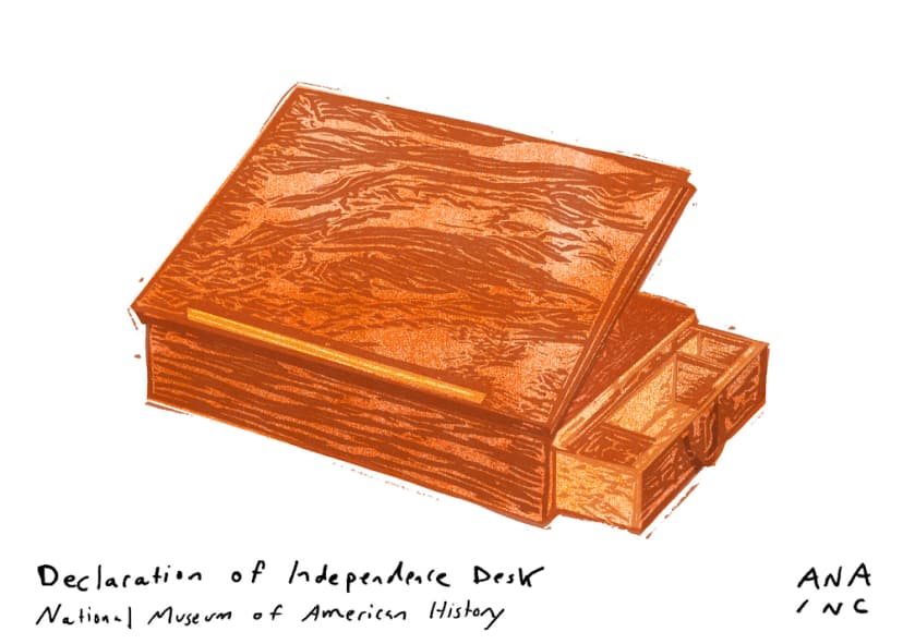 Declaration of Independence Desk