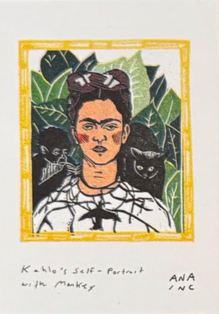 Kahlo's Self-Portrait with Monkey